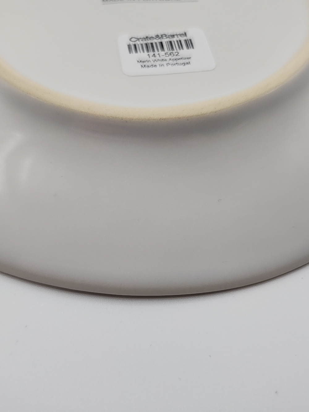 Crate & Barrel Marin White Appetizer Plate - Picture 11 of 12